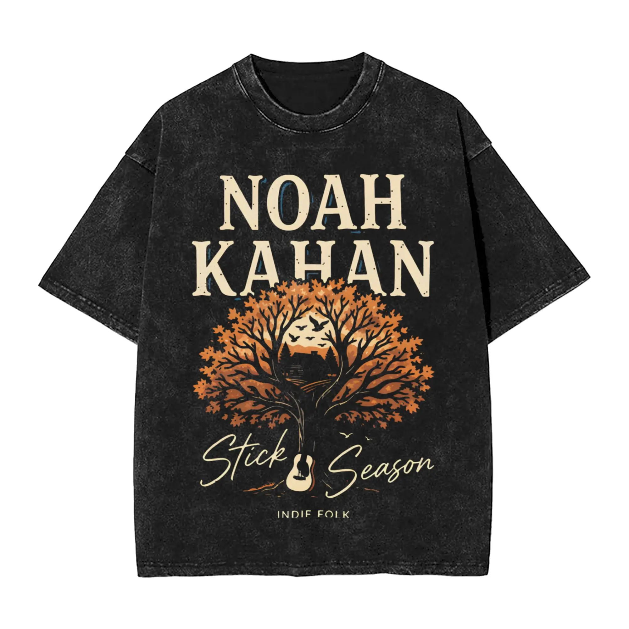 Harajuku Washed Shirt Noahs Kahans The Great Divide Tour 2026  Outfit Vintage T Shirt High Street  Streetwear Short Sleeve
