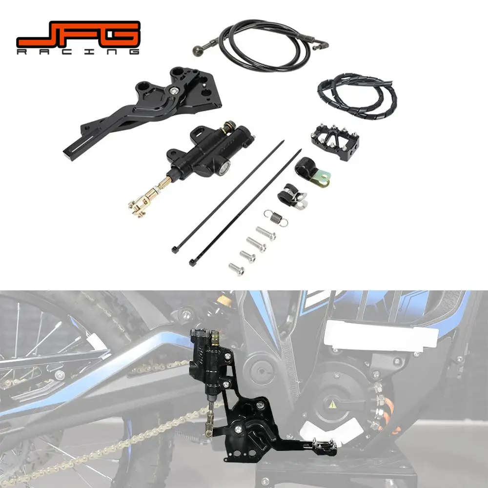 Motorcycle Rear Brake Reservoir Hydraulic Foot Brake Pedal Lever Brake Hose Kit For Talaria Sting MX3 MX4 Electric Bike