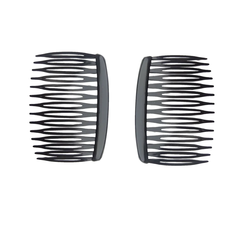 4/12Pcs French 14 Teeth Hair Comb Hair Accessories Straight Teeth Hair Clip Hair Side Comb Bridal Wedding Veil Comb Retro Effect