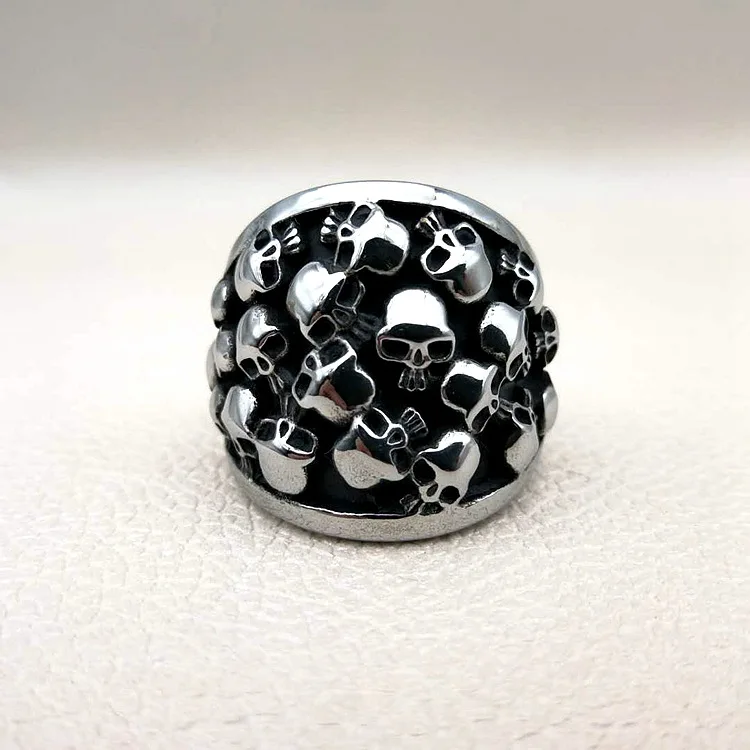 7 to 15 size Big Punk Biker Skull Ring For Man Unique Punk Men Cool Jewelry Vintage Streampunk Jewelry Motorcycle Ring