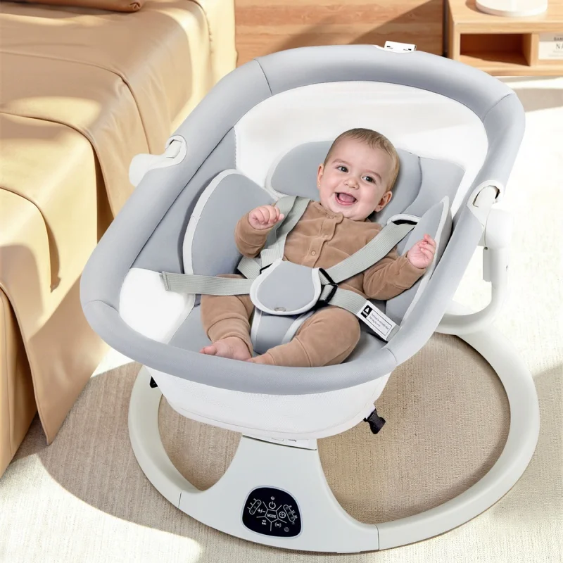 0-12 months infant electric rocking chair, foldable baby rocking chair, intelligent soothing bed for babies, baby soothing seat