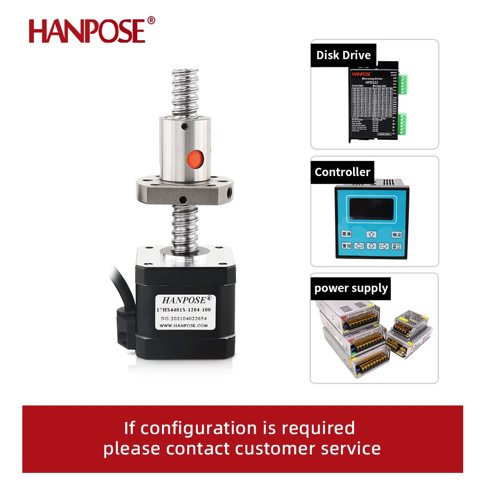 Imagem -06 - Stepper Motor com Ballsscrew Acessórios para Impressora 3d 1.5a 40n.cm Chumbo 150 250 mm 17hs4401s-sfu1204 Nema17