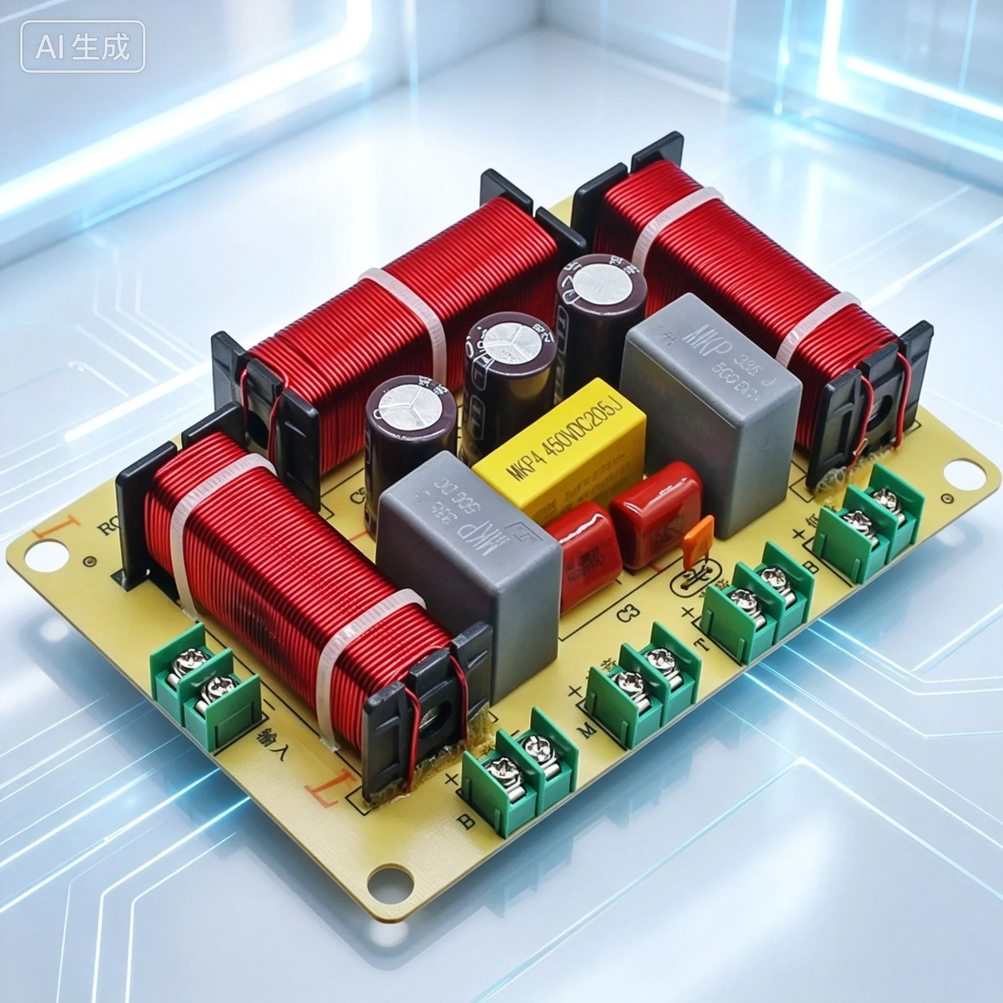 for 4‑Way Crossover Board 1Tweeter 1Midrange 2Woofers High Power Hifi Home Audio Speaker Modification