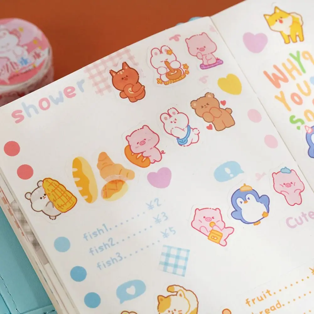 Students Stationery Scrapbooking Reward Roll Stickers Album Decorative Stickers DIY Tape Sticker Adhesive Diary Stickers