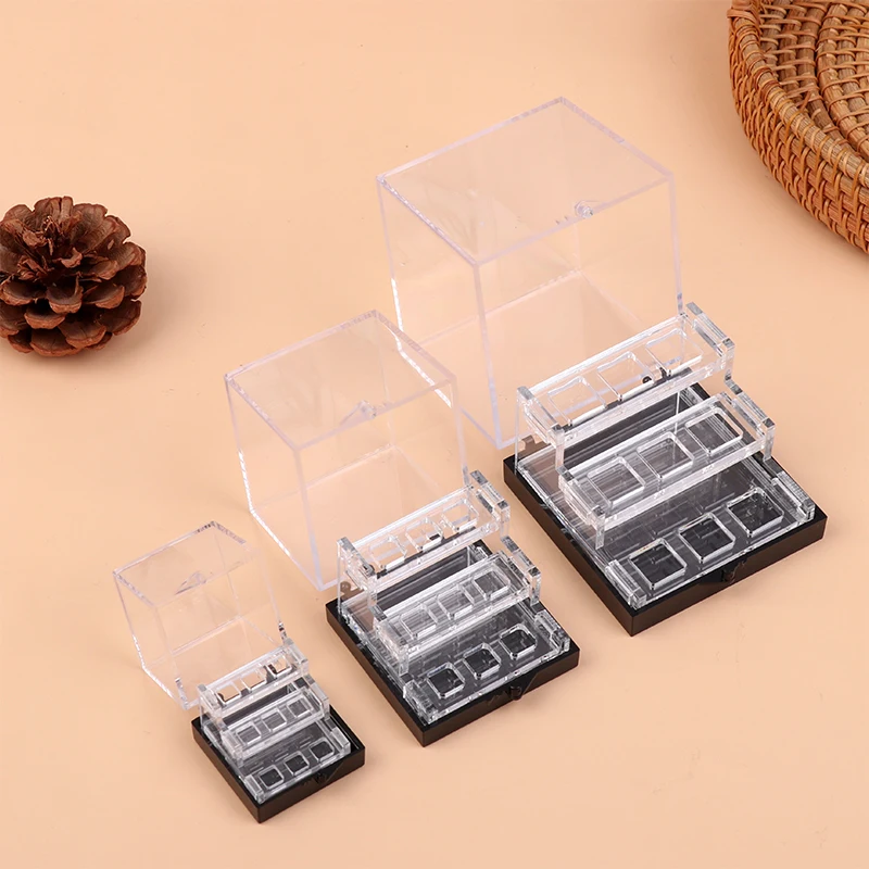 Small Acrylic Three Layer Raw Stone Storage Box Loose Stone Crystal Stone Storage Box Mineral Display Box Acrylic Display Rack