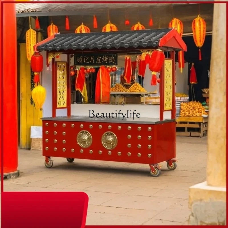 Roast duck pancake fruit outdoor spicy skewers trolley fried chicken collarbone duck goods fryer roadside stall
