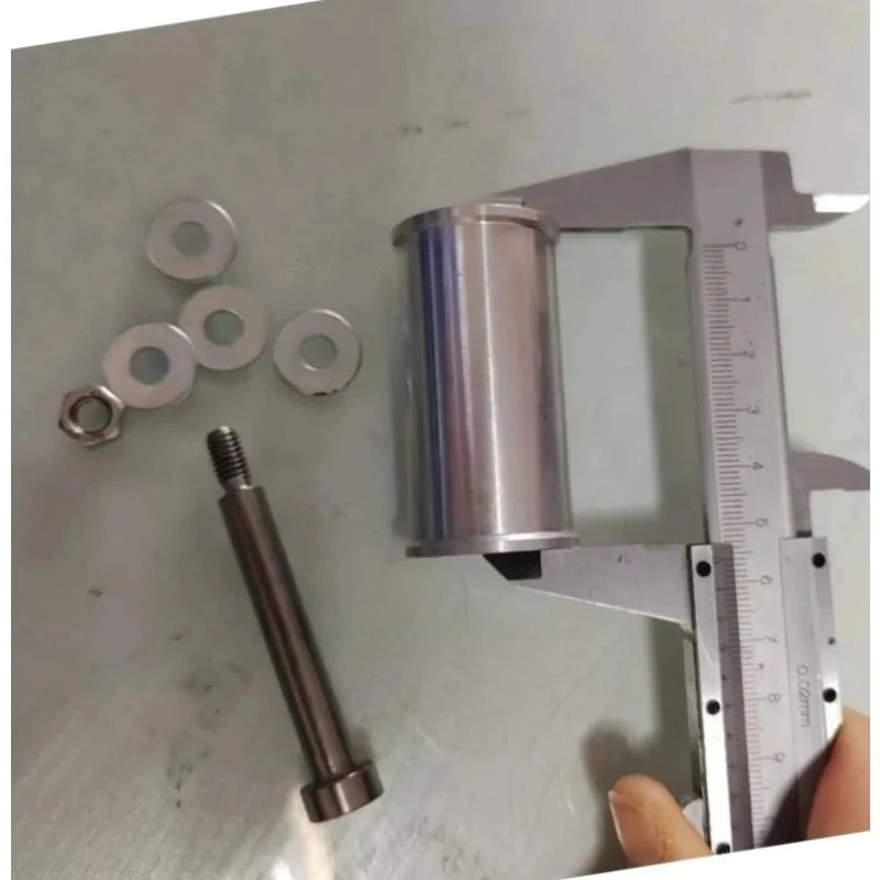 For 30/50mm DIY Double Bearing Driving  Belt Sander Conveyor Guide Wheel With 8mm Shaft Rod / Wrench 1 Set