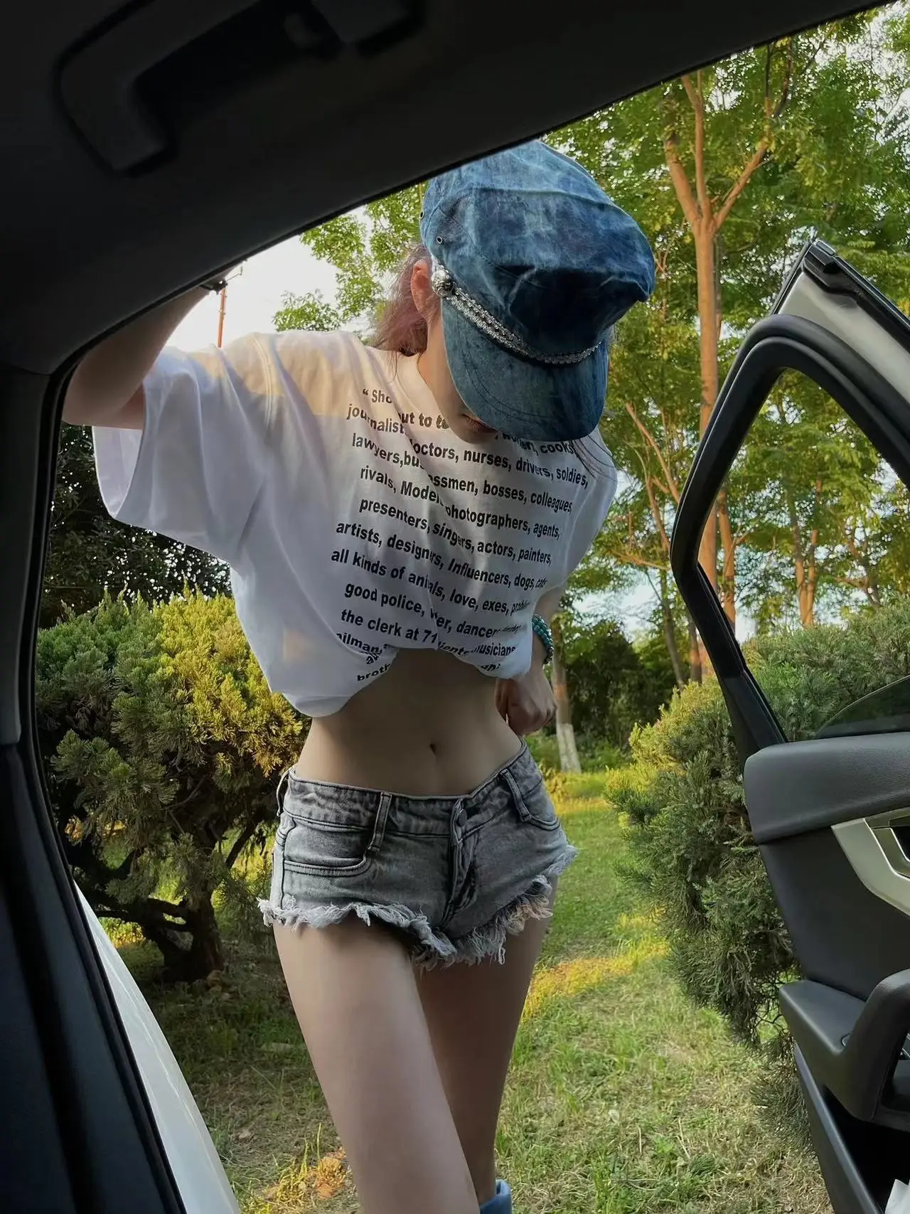 

Hotsweet High Waist 2000S Blue Sheath Slim Fit Y2K Denim Shorts Women's Fashion Casual Sexy Street Harajuku Style Shorts