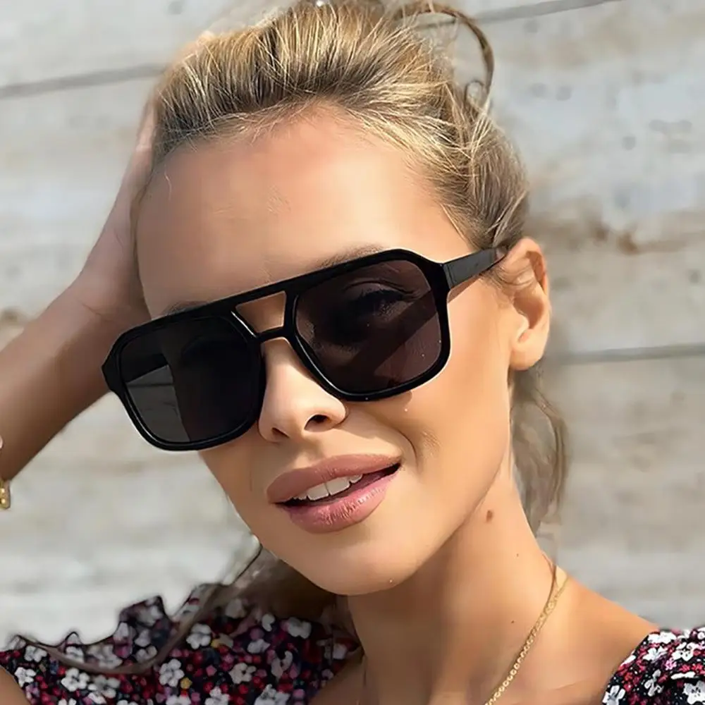 Fashion UV400 Protection 70s Sunglasses Vintage Summer Square Sun Glasses Retro Style Eyeglasses for Women & Men