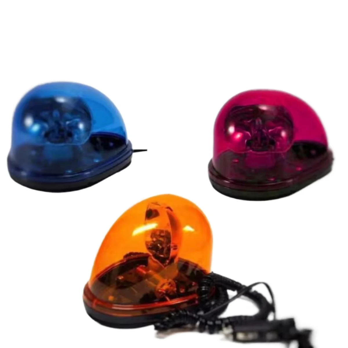 JDM Rotary Light 12V Rotating Warning Light Modified Cochlear Red Blue Scalper Light 1pcs