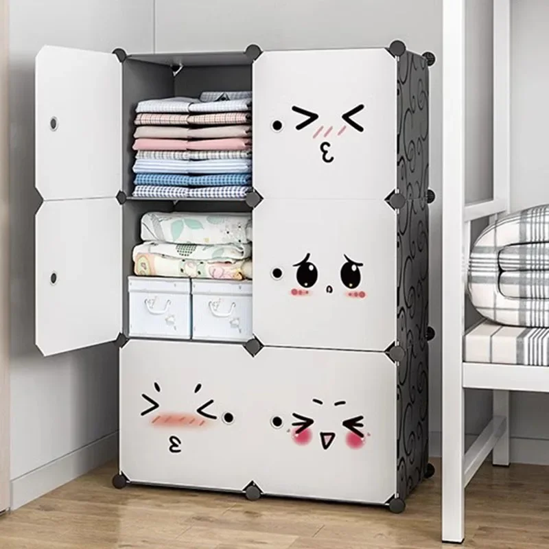

Cheap Jewelry Wardrobe Bedroom Storage Cupboard Partitions Drawers Portable Cabinet Closet Foldable Ropero Furniture For Room