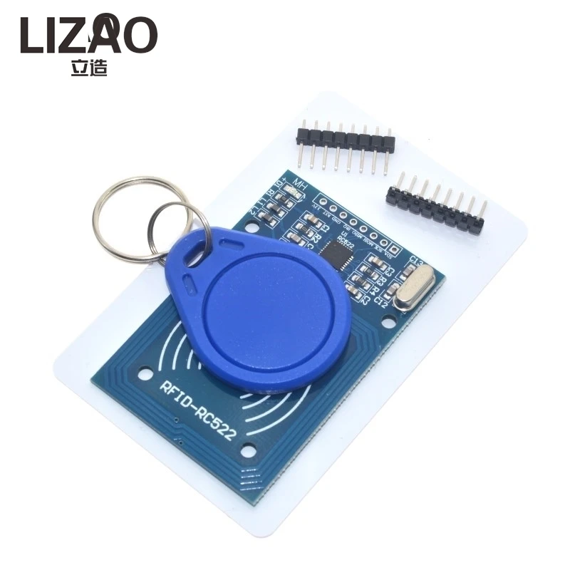 LIZAO 13.56MHz RC522 RFID Reader Writer Module S50 Card Kit 6cm Induction Range SPI Interface for MCU Arduino