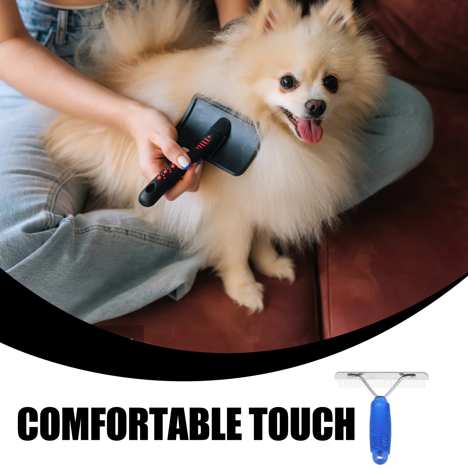 

Equestrian Supplies Grooming Brush Metal Hair Remover Rake Comb Pet Cleaning Tools Durable Massaging Broom Pet Hair Removal