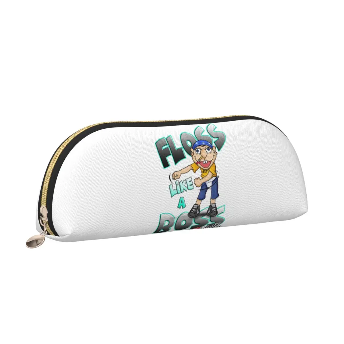 Jeffy fio dental como um chefe sml lápis caso caneta titular armazenamento artigos de papelaria suprimentos grande capacidade caneta caixa saco de lápis para estudantes