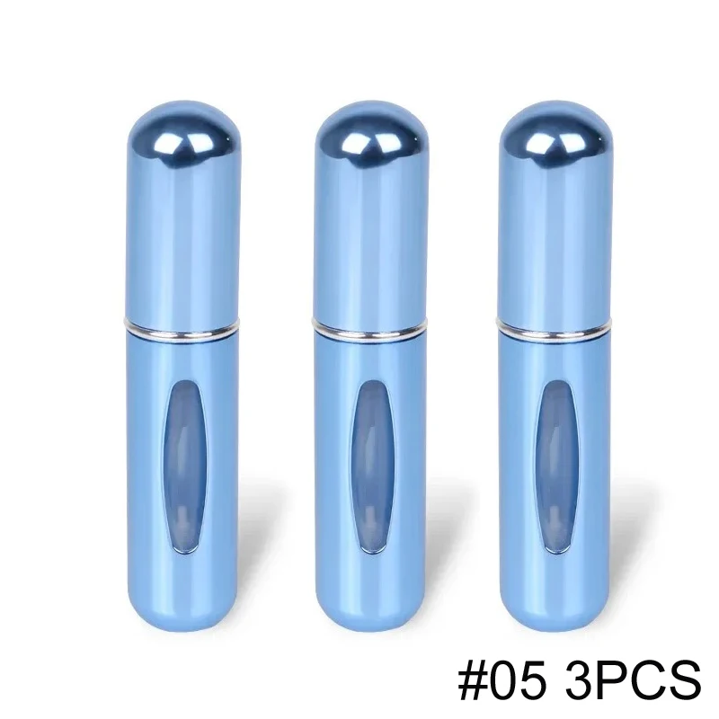 5ml tragbare, nachfüllbare Sprühflasche mit Kunststoffeinsatz, Parfümzerstäuber, Mini-Probenflasche für Kosmetik, Reise-Leerbehälter