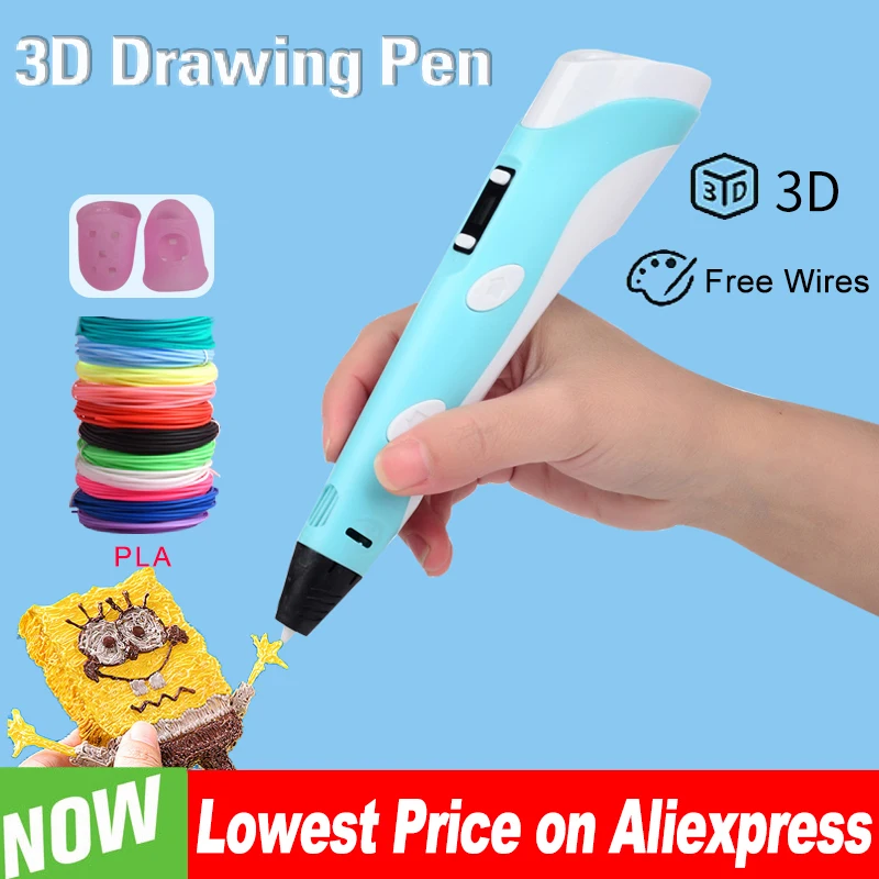 3D Stift Zeichnung Druck Stift Mit LCD Bildschirm Kompatibel PLA Filament Spielzeug Sichere Malerei für Kinder DIY Weihnachten Geburtstag Geschenk