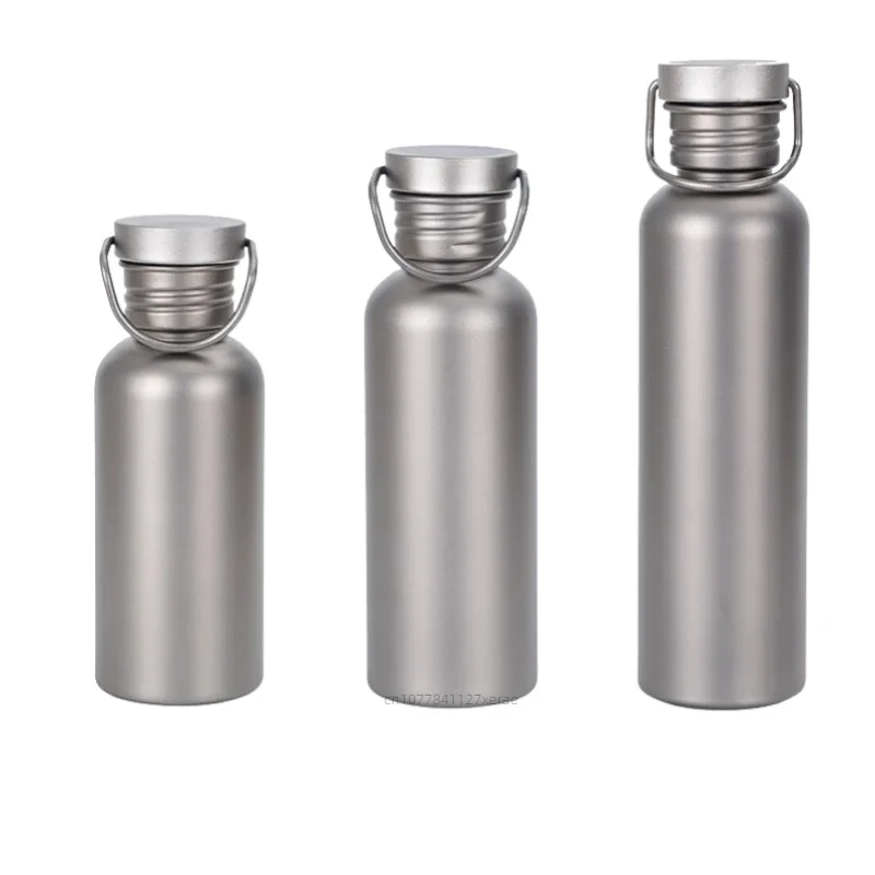 

Спортивная бутылка для воды из чистого титана на открытом воздухе, портативная бутылка для воды для кемпинга и путешествий, легкая чашка для кипячения воды