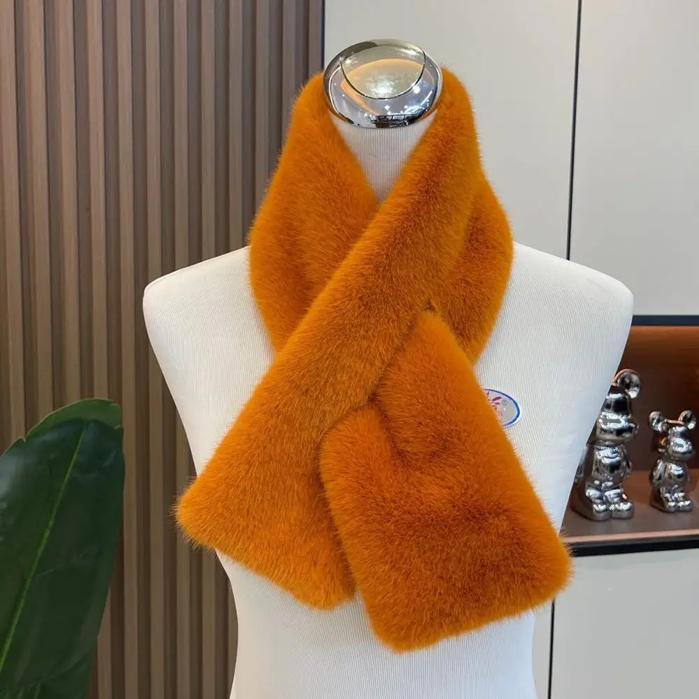 2 قطعة مجموعة وشاح القبعة أفخم قبعة دافئة ووشاح فو الفراء رقيق البلوز قبعة يندبروف رشاقته الرقبة التفاف غطاء قبة الرقبة أدفأ #4