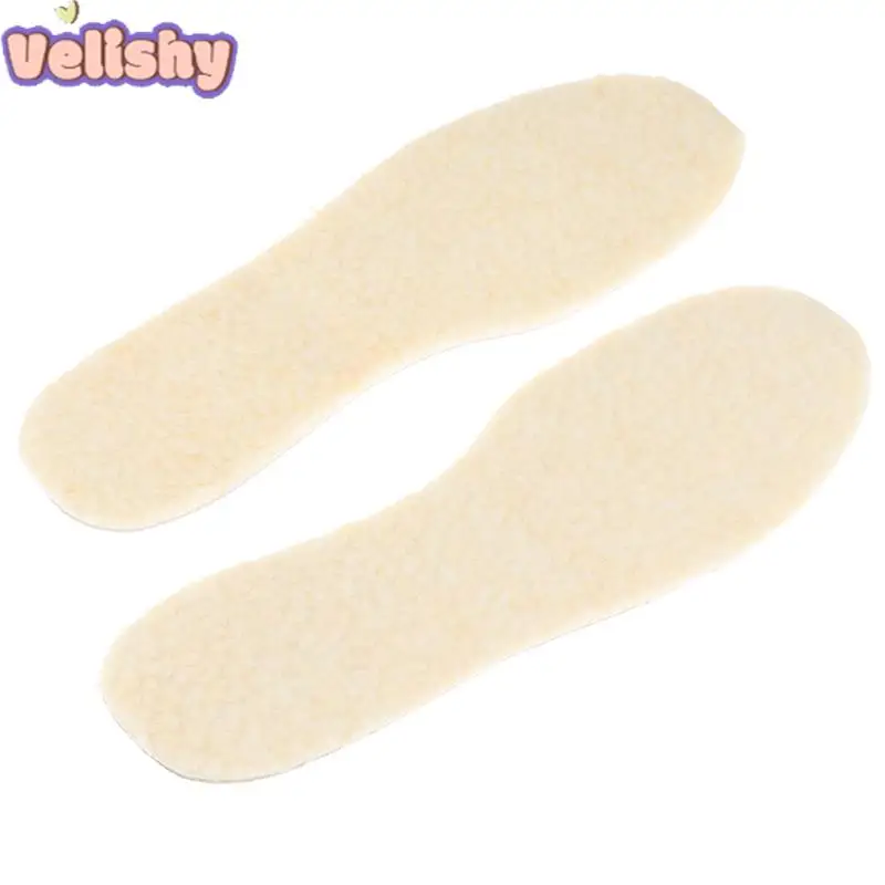 1 Pair Of Aluminum Foil Lamb Wool Insoles For Winter Warm Moisture-Proof Soft Sweat-Absorbing Breathable Plus Velvet Insoles image 5