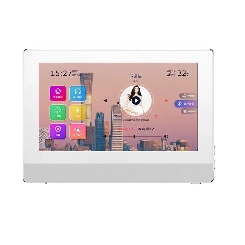 Wholesale 7 Inch Multi-functional Smart Home System Terminal Background Music Control Panel Android Home Automation