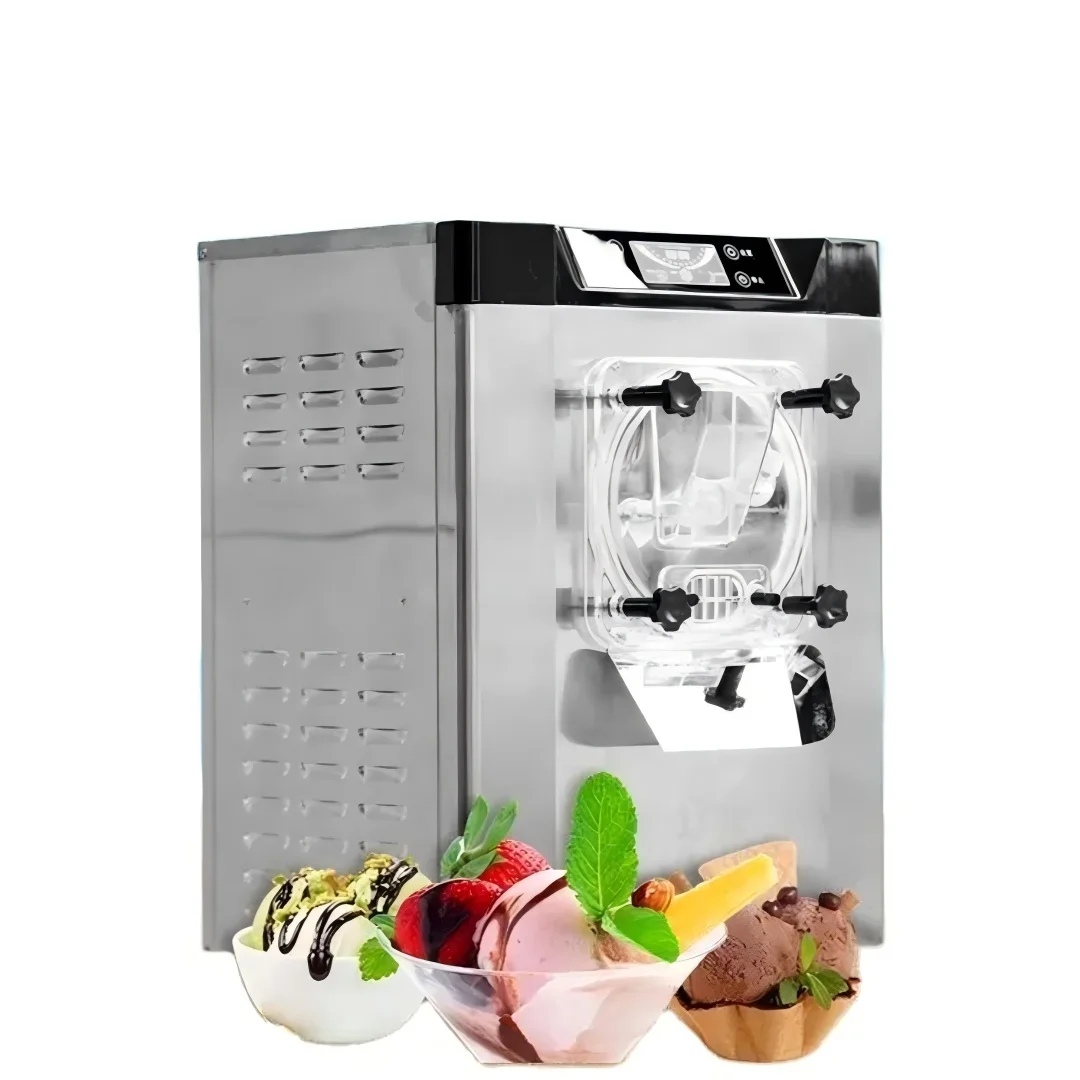 Commercial Ice Cream Machine Freezer Automatic Fresh Fruit Vertical Ice Cream Hard Ice Cream Machine 20l/h