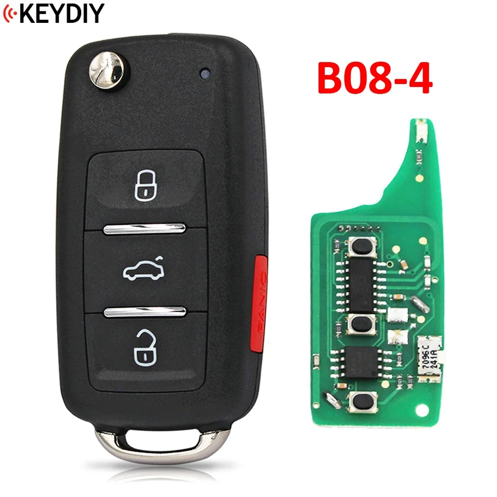 5 Buah KEYDIY B08 NB08 Kunci Remote Mobil B08-3 B08-4 B08-3+1 NB08-3 NB08-4 Kunci Remote Universal untuk KD900 URG200 MINI KD KD-X2 KD-MAX