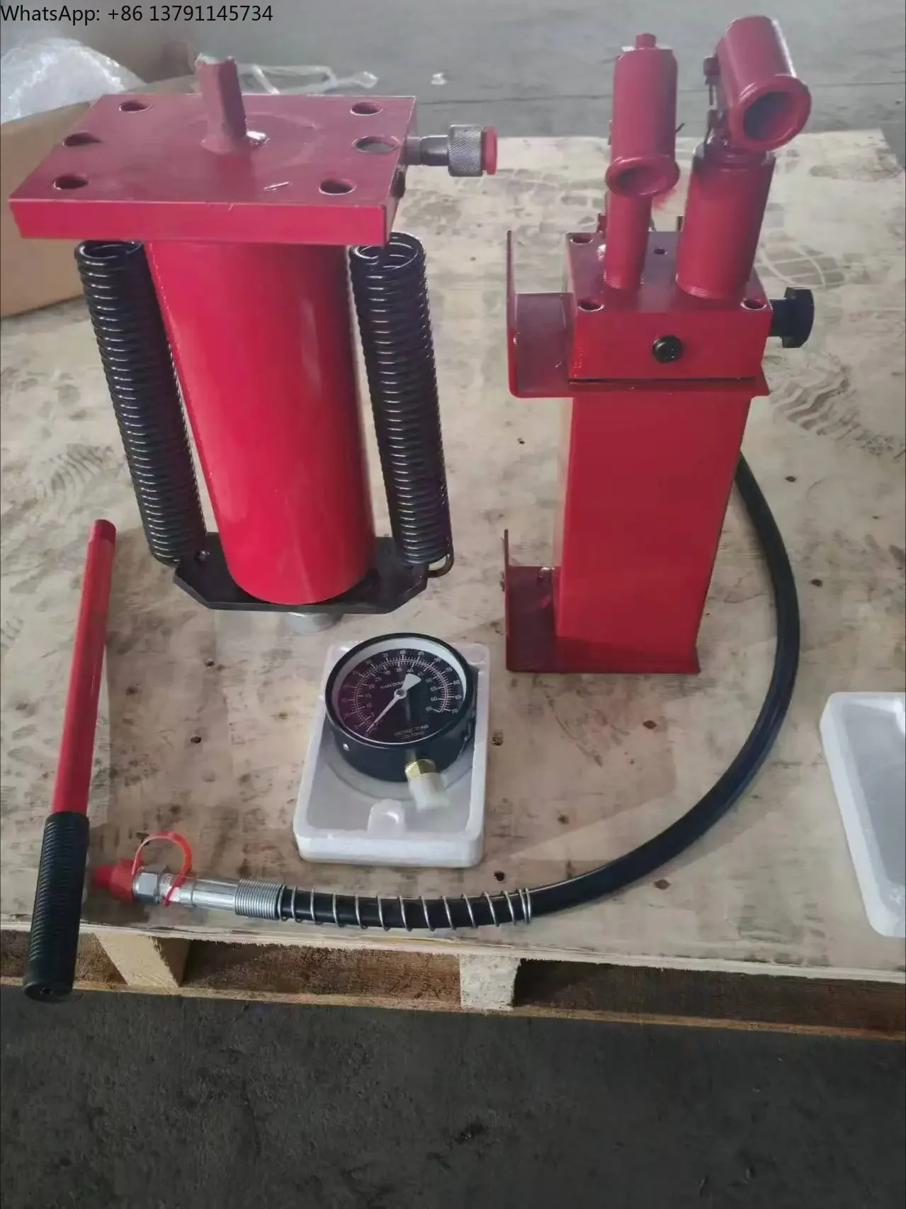 Workshop 50 Ton Power Jack Body Repair Kit Equipment Hydraulic Bench Press With Foot Pump 2