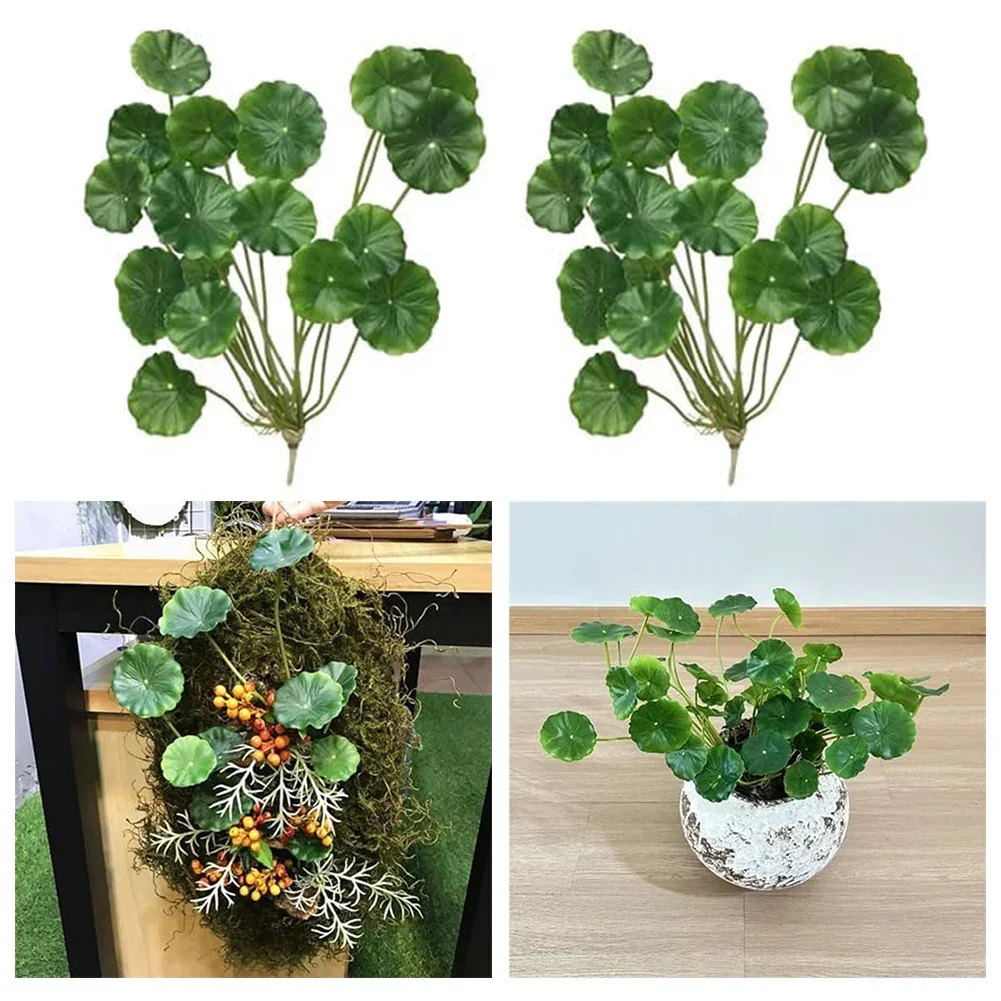 Realistic Seven-Leaf Lotus Plant:Living Room Decoration Wedding Plant Artificial Rattan Simulated Lotus Leaf Flower Art