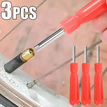 รถยางวาล์ว Stem Core Remover ไขควง Universal Auto จักรยาน Slotted Handle ซ่อมยางติดตั้งเครื่องมืออุปกรณ์เสริม