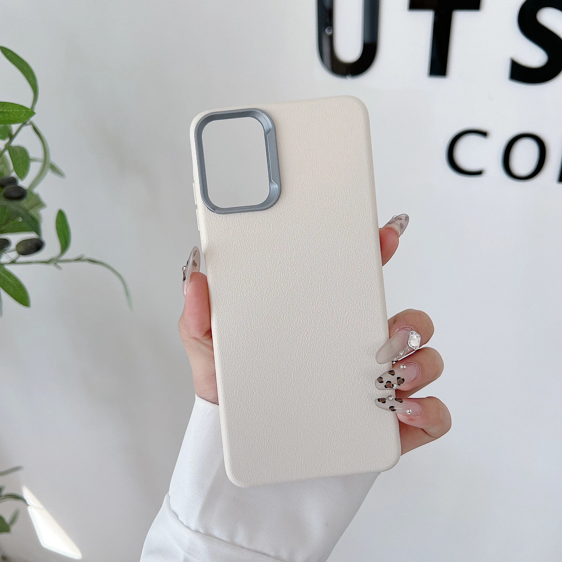 Für Galaxy S26 Leder-Muster Handyhülle, Einfarbige Rutschfeste A17, A36 TPU Handy-Schutzhülle – Detail 6