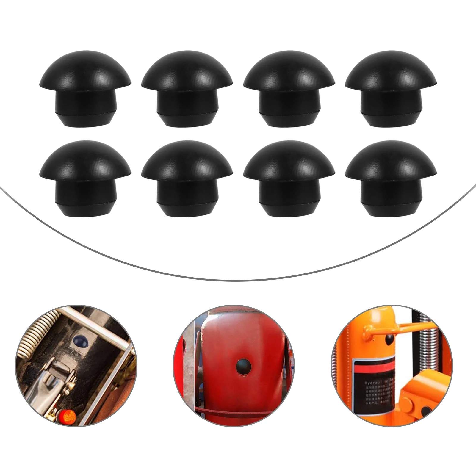 Black Floor Jack Plugs Floor Jack Oil Filler Plugs Rubber Hydraulic Jack Plugs Filler Bung Car Repair Tool Repair Horizontal