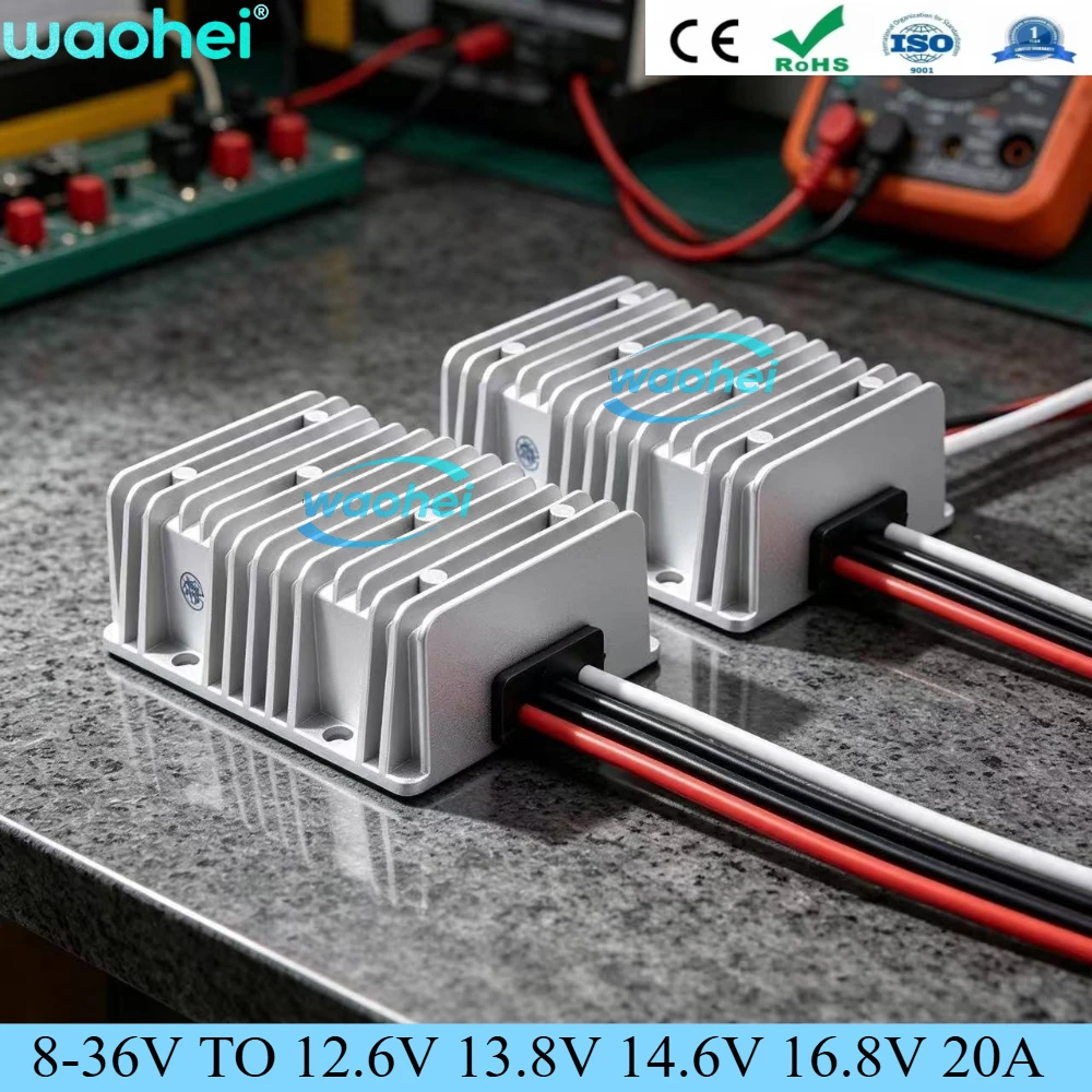 8-36V 12V 24V To 12.6V 13.8V 14.6V 16.8V 20A DC-DC Battery Charger Constant Current for Lithium Lead-acid Batteries Lifepo4