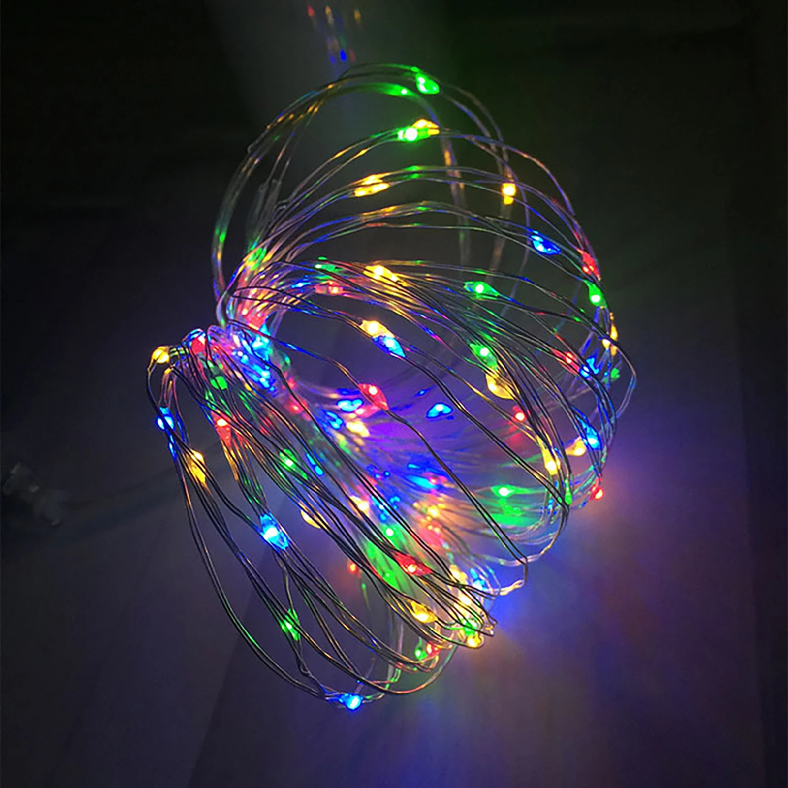 Artificial LED Hanging String Lights Easy to Install Outdoor Patio Decorative Lights Suitable for Flat Dormitory Decoration