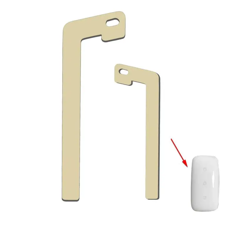 Smart Remote Key Blade for Geely E5 Emergency Spare Use High Compatibility 2/4pcs Pack