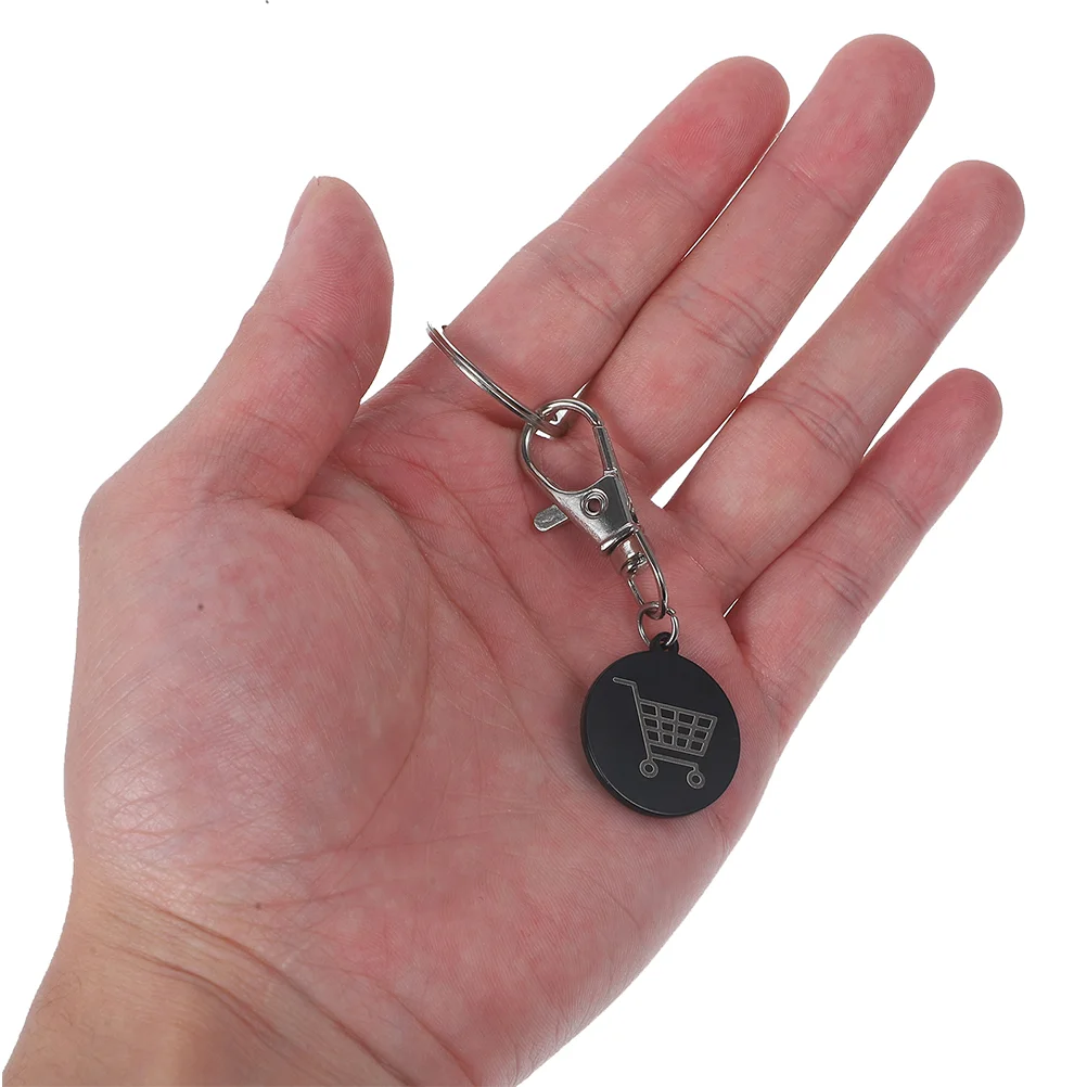 LLavero de Metal para llaves de carro de la compra, soporte para fichas, 4 piezas