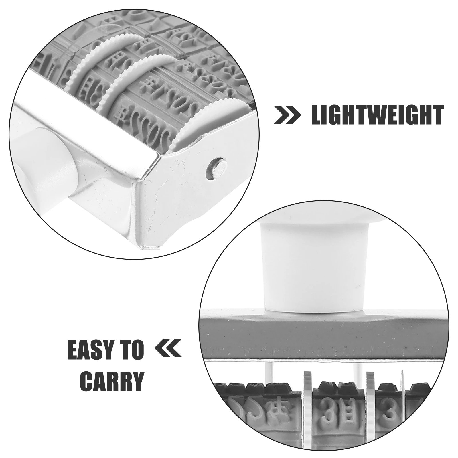 

Portable Handheld Date Rolling Stamp Multi-Use Office Supply Lightweight Daily Use Stamper For Gift Bags Handmade Cards Home