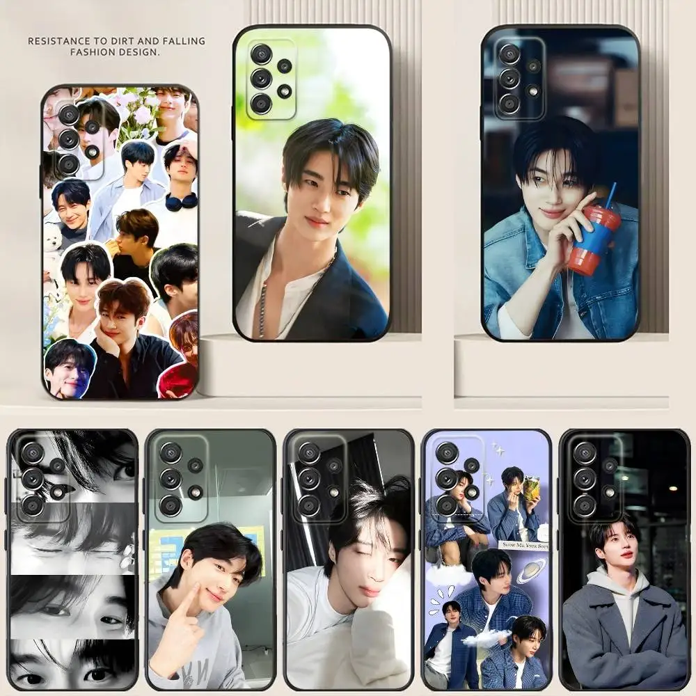 Чехол для телефона Actor Byeon Woo Seok для Samsung S24,21,22,23,30,Ultra,20,Plus,Note,10,9, черный мягкий силиконовый чехол