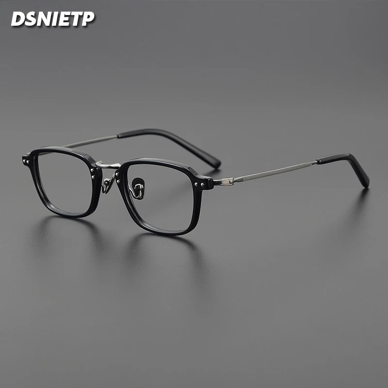 Vintage Titanium Reading Glasses Men Photochromic Anti Blue Light Prescription Myopia Glasses Women Hyperopia Small Face Eyewear