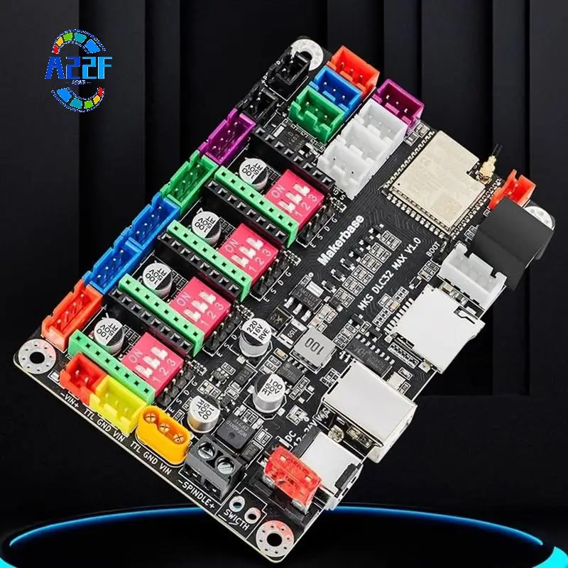 

A22F-CNC Controller 4 Axis MKS DLC32 MAX Expansion Card GRBL 32 Bit ESP32 Shield Breakout Board Engraving Machine Parts