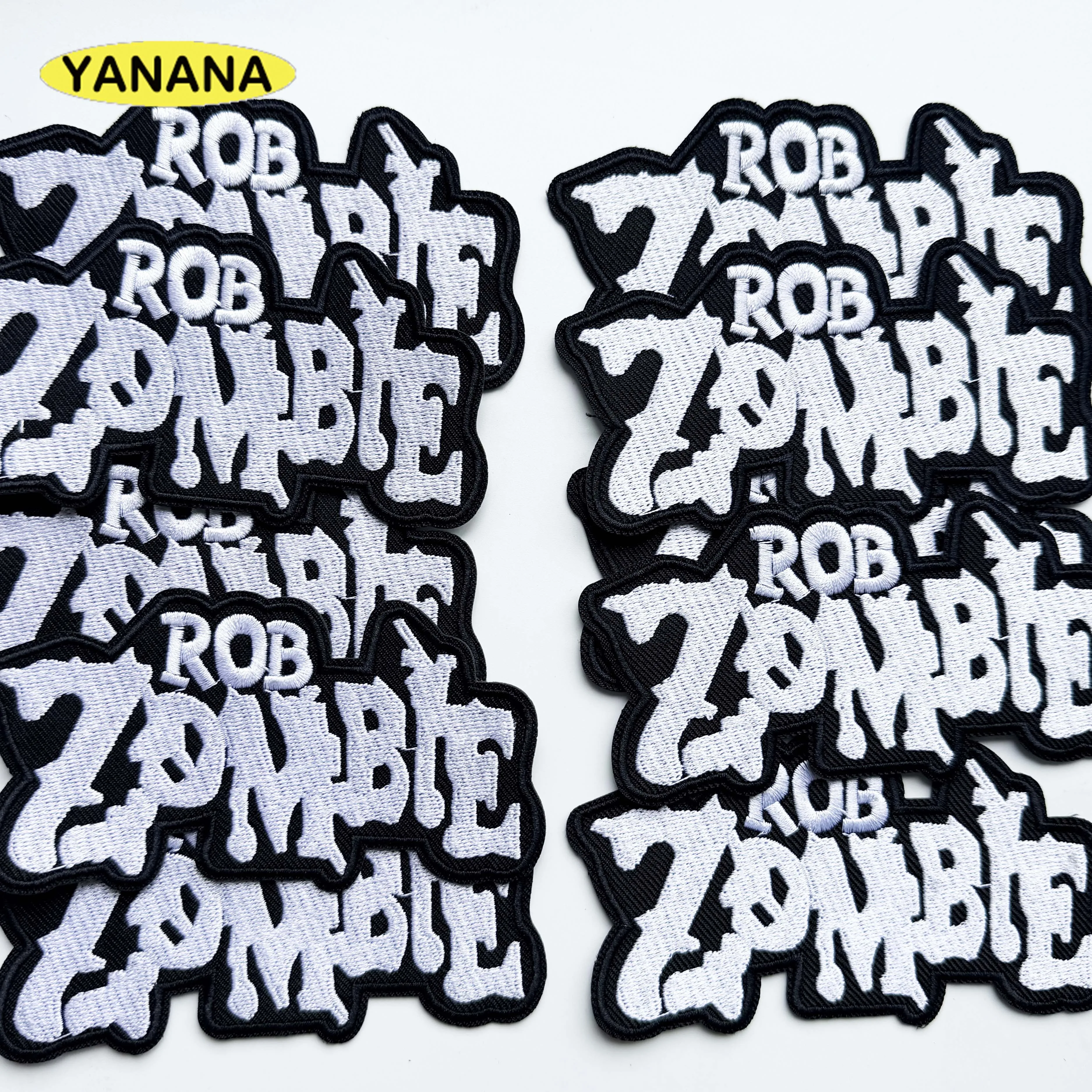 Band Music Embroidered Patches Iron On Patches For Clothing DIY for T-shirt Bag Cap Jean Patch Badges Sewing Decoration