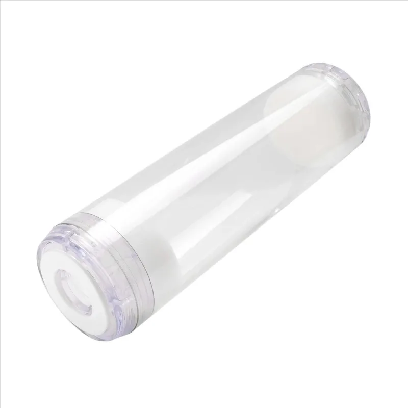 10-Inch Transparent Empty Water Filter Cartridge, Refillable Housing for Activated Carbon/KDF Media view 5