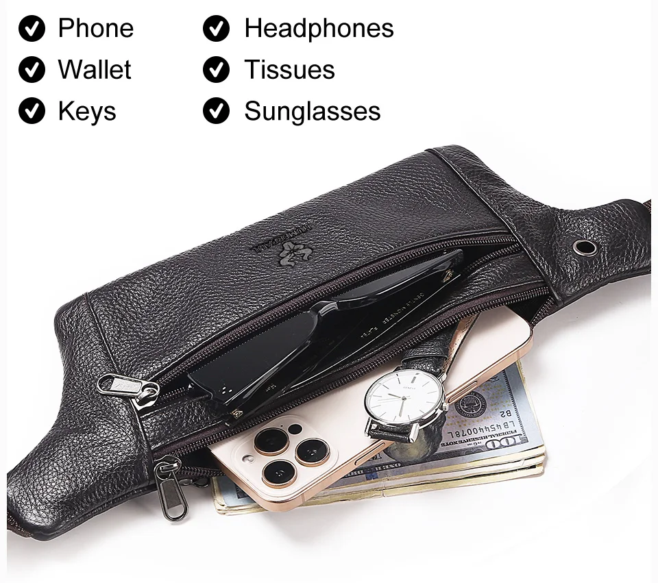 Retro-Umhängetasche aus Leder für Herren, Umhängetasche aus Rindsleder der ersten Schicht, All-Match-Umhängetasche für Pendler – Detail 4