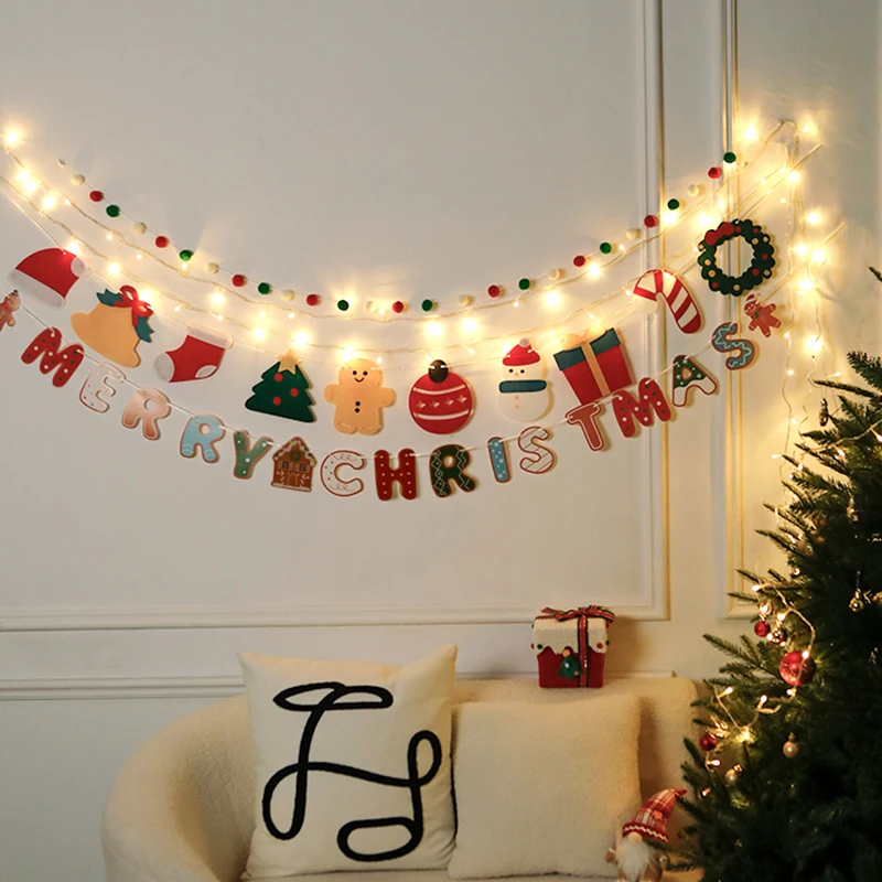عيد الميلاد معلقة قلادة عيد الميلاد تزيين مُثبت عيد الميلاد DIY مهرجان الديكور السنة الجديدة 2026 عيد الميلاد جارلاند نافيداد