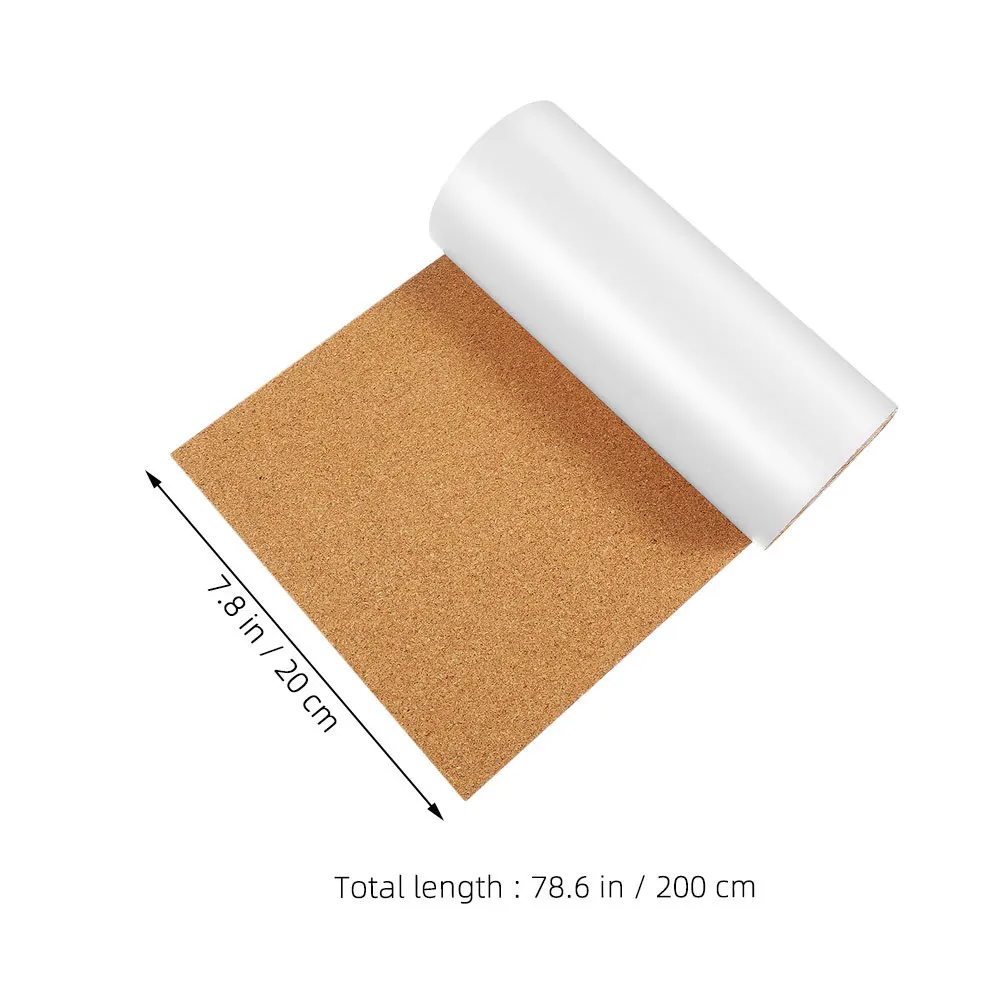 صفائح الفلين ذاتية اللصق 20 سنتيمتر x 200 سنتيمتر x 1 مللي متر حصيرة الفلين السميكة لبطانات الأدراج لوحات إشعار لوحات الحائط منظمة المكاتب المنزلية #2