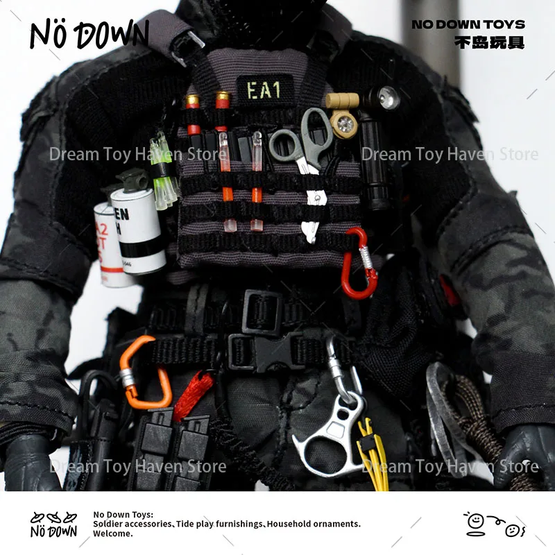 1/12 مقياس تسلق الجبال مشبك O-شكل مشبك مشبك حلقة المعدات التكتيكية العسكرية الملحقات تناسب 6 بوصة عمل الشكل #5