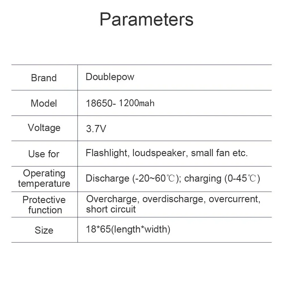 1200mah 18650 Li-ion Batteries With Charger 3.7V Rechargeable Battery For Electric Pointer Doorbell Flashlight Lithium Battery
