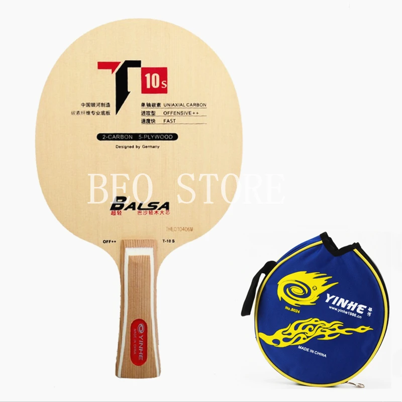 Original Galaxy Yinhe T10S T-10S Cypress Balsa Carbon Table Tennis Blade for Ping Pong