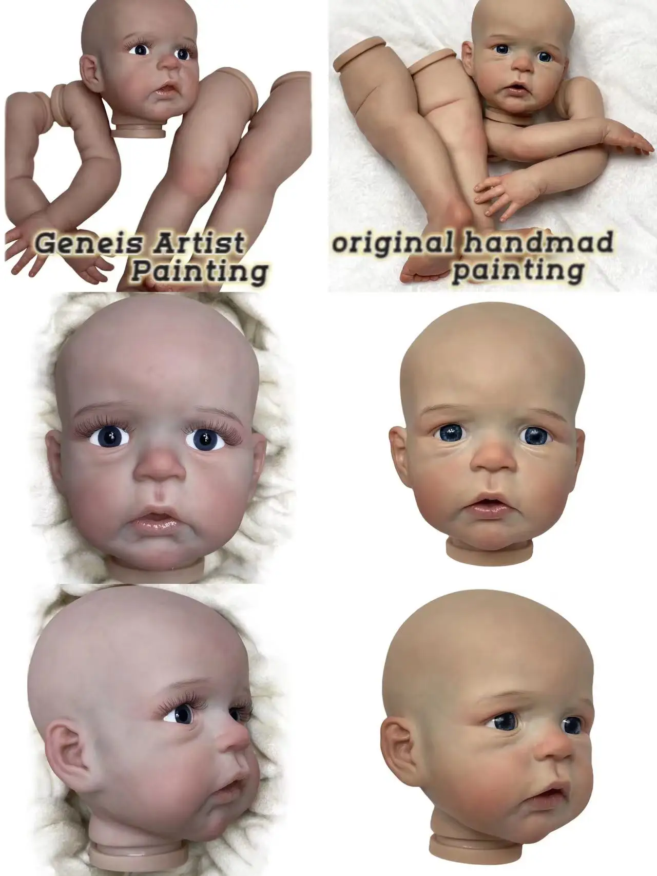 Saskia 26 Inch Sandie Toddler Bebe Reborn реборн Geneis Artist Paint ewborn Doll Kits Painted Lifelike Reborn Baby Real Muñecas