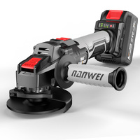 NANWEI Portable Handle Power Grinder Tools 4 Inch Brushless Cutting Grinders Battery Powered Cordless Angle Grinder