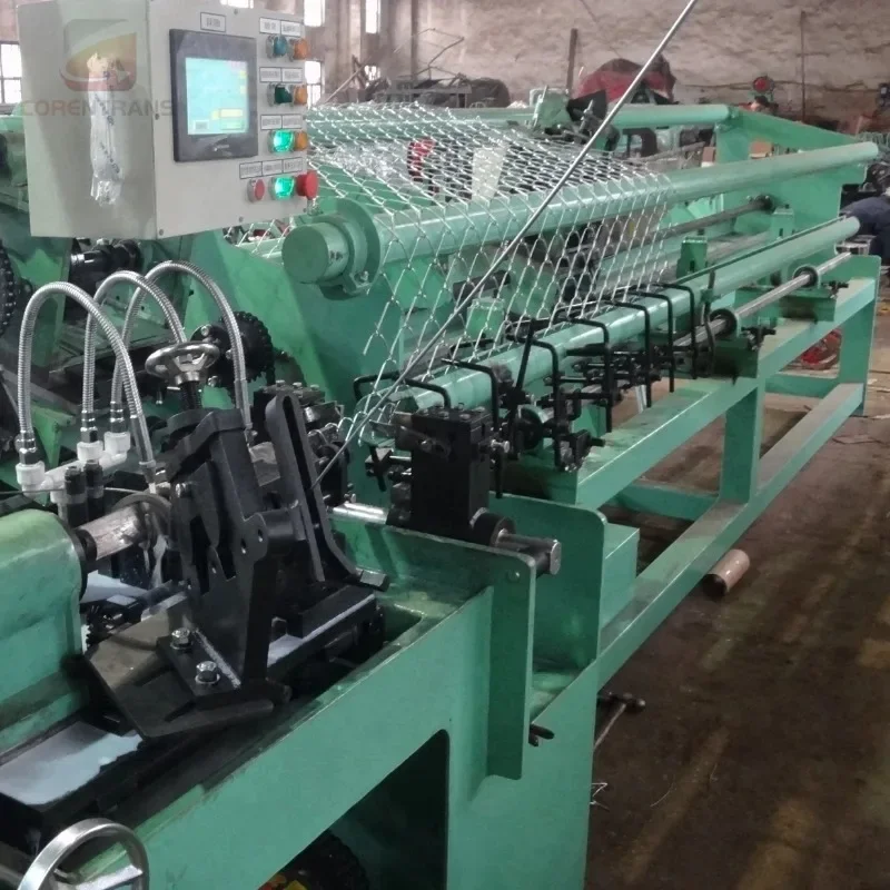 High Speed Double Wire Chain Link Fence Machine Automatic Chain Link Fence Machine